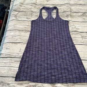 Lululemon Purple Racerback Tank Top With Space Dyed Print Size ~6